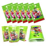 20PCS Mario Theme Gift Bags Party Favors Bags Treat Candy Bags For Kids Birthday Video Game Party Mario Goodie Bag