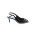 Cole Haan Heels: Pumps Stilleto Cocktail Black Print Shoes - Women's Size 6 - Peep Toe