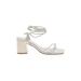 RAYE Heels: Ivory Solid Shoes - Women's Size 9 - Open Toe