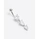 River Island Womens Silver Stainless Steel Belly Bar