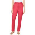 Plus Size Women's Straight Leg Chino Pant by Jessica London in Bright Red (Size 12 W)