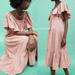 Zara Dresses | Last 1zara Cotton-Viscose Blend Midi Dress | Color: Pink | Size: S