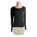 American Eagle Outfitters Tops | American Eagle Outfitters Womens Blouse Black Long Sleeve Scoop Neck Pullover S | Color: Black | Size: S