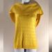 Ralph Lauren Tops | Lauren Black Label Yellow Sleeveless Sweater Size Large Cable Knit 100% Silk | Color: Yellow | Size: L