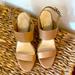 Jessica Simpson Shoes | Beige Wedge Heels By Jessica Simpson. Never Worn | Color: Tan | Size: 9.5