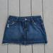 American Eagle Outfitters Skirts | American Eagle Chewed Hem Y2k Denim Skirt | American Eagle Jean Skirt | Color: Blue | Size: 6