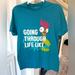 Disney Tops | Disney Moana Hei Hei "Going Through Life Like” T-Shirt, Size Medium | Color: Blue | Size: M