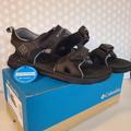 Columbia Shoes | New - Columbia Men's 2 Strap Sport Sandal - Black - Size 8 | Color: Black/Gray | Size: 8