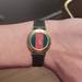 Gucci Accessories | Authentic Vintage Gucci Ladies Timepiece Watch | Color: Brown/Red | Size: Os