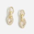 J. Crew Jewelry | J. Crew Pave Crystal Chain Earrings | Color: Gold | Size: Os