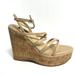 Nine West Shoes | Nine West Womens Rachal Wedge Sandal Natural Size 8.5 M | Color: Brown | Size: 8.5