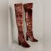 Anthropologie Shoes | Anthropologie Silent D Amilee Ombre Velvet Over The Knee Boots Sz 37 | Color: Brown | Size: 37eu