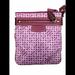 Coach Bags | Coach 42206 Signature Pink Gramercy Op Art Swingpack Crossbody Bag. B9 | Color: Pink/Silver | Size: Os