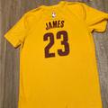 Adidas Shirts & Tops | Lebron James Cavaliers Jersey | Color: Orange | Size: Lg