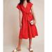 Anthropologie Dresses | Anthropologie Maeve Red Midi Dress | Color: Red | Size: 6