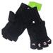 Kate Spade Accessories | Kate Spade Fingerless Gloves Meow Pop Top Mittens Gloves New Nwt | Color: Black | Size: Os