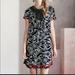 Anthropologie Dresses | Anthropologie Floreat Dress With Fringe Beaded Xs | Color: Black/White | Size: Xs