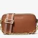 Michael Kors Bags | Michael Kors Jet Set Small Pebbled Leather Double Zip Camera Bag | Color: Brown/Gold | Size: Os