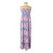 Gap Outlet Casual Dress - Maxi: Blue Aztec or Tribal Print Dresses - Women's Size Small