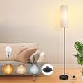 TONGLIN Floor Lamps for Living Room,165CM 3 Color Temperatures Standing Lamps with Foot Switch, Modern Stand Up Bright Tall lamp, Corner lamp with Lampshade (9W Bulb Included)