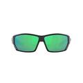 Costa Del Mar Men's Tuna Alley 580g Sunglasses, Blackout/Copper Green Mirrored Polarized-580g, 62 mm