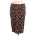 Lularoe Casual Midi Skirt Midi: Red Print Bottoms - Women's Size Medium