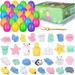 30 Pcs Easter Eggs with Toys Inside, Mini Squishy Party Favors