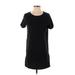 Forever 21 Contemporary Casual Dress - Mini Crew Neck Short sleeves: Black Solid Dresses - Women's Size Medium