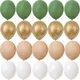 Kit de ballons rétro pour décoration de fête vert blanc or anniversaire mariage travailleurs