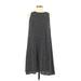 Halogen Casual Dress - A-Line High Neck Sleeveless: Gray Dresses - Women's Size X-Small