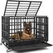 Tucker Murphy Pet™ 38" Heavy Duty Indestructible Dog Crate Escape Proof Dog Cage Kennel for Medium Large Dogs in Black | Wayfair