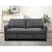 Latitude Run® 69" 3 In 1 Convertible Queen Sleeper Sofa Bed Cotton in Gray | 35.5 H x 63.25 W x 37 D in | Wayfair D9FD7D369BDE4CD78D6F09479EC4BC7E