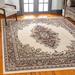 White Rectangle 8' x 10' Area Rug - World Menagerie Balthrop Oriental Ivory/Black/Browm Area Rug Polypropylene | Wayfair