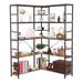 17 Stories Cloudview 46.85" H x 15.35" W Iron Standard Bookcase in Brown | 12.2 H x 15.35 W x 46.85 D in | Wayfair EC1832D49275497F8C123B3AE7577E06