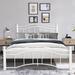 Charlton Home® Clidie Metal Platform Bed Metal in White | 40.15 H x 62.6 W x 84 D in | Wayfair 81E5451193CB4C8F8F1C78543EC7B0BF