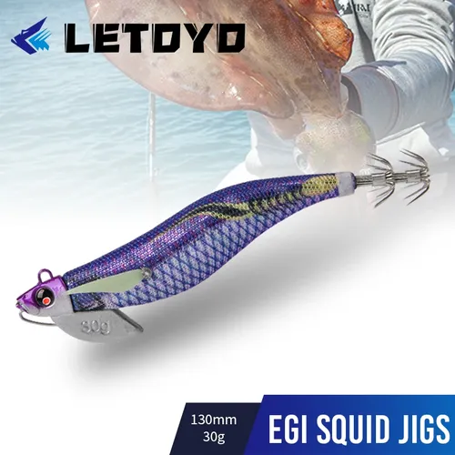 Letoyo Tintenfisch Jigs tr3.5 #30g 130mm leuchtende Tintenfisch Jig Egi für Tip Run für Seefischerei Kunst köder Tintenfisch Tintenfisch