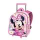 Minnie Maus Pretty-Basic Rucksack mit Trolley, Rosa, 31 x 48,5 cm, Kapazität 18,2 L