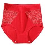 Bigersell Cotton Bikini Underwear Women Clearance Breathable Underwear Women G-Strings Panty Style P-1781 Nylon Period Panties Cotton Thongs Ladies Briefs Mid Waist Women s Bikini Panties Red 3Xl