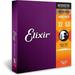 Elixir Strings - Acoustic Phosphor Bronze with NANOWEB Coating - Elixir Acoustic Guitar Strings - Light .012-.053 16052