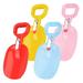 rygai Sand Shovel Convenient Reusable Large Size Thickened Multifunctional Parent-child Interaction Wear-resistant Solid Color Beach Shovel Water Party Accessories Red