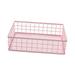 Desktop Storage Basket Storage Tray Jewelry Storage Case Storage Bins Mesh Storage Box for Tabletop Bathroom pink