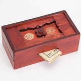 Bits and Pieces - EC36 Japanese Secret Puzzle Box - Camouflage Your Cash Money Holder - Brain Teaser - Wooden Secret Compartment Brain Game