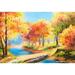 MISITU Jigsaw Puzzles 1000 EC36 Pieces for Adults Mini Puzzles Micro Pieces Challenging Difficult Puzzles Christmas Birthday Gift Game Toys Autumn 10.24 x 14.96 Inches