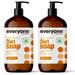 Everyone 3-in-1 Soap Body CM31 Wash Bubble Bath Shampoo 32 Ounce (Pack of 2) Cedar and Citrus Coconut Cleanser with Organic Plant Extracts and Pure Essential Oils (Packaging May Vary)