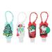 ATriss 5pcs 30ML Christmas Series Hand Sanitizer Holders Cartoon Empty Keychain Bottles