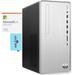 HP Pavilion TP01 Home/Business Desktop (AMD Ryzen 5 5600G 6-Core AMD Radeon 32GB RAM 1TB PCIe SSD + 2TB HDD (3.5) Wifi USB 3.2 HDMI Win 11 Pro) with Microsoft 365 Personal Dockztorm Hub