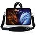 Laptop Skin Shop 8-10.2 inch Neoprene Laptop Sleeve Bag Carrying Case with Handle and Adjustable Shoulder Strap - Fire & Ice Dragons