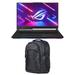 ASUS ROG Strix SCAR 17 Gaming/Entertainment Laptop (AMD Ryzen 9 7945HX 16-Core 17.3in 240 Hz Quad HD (2560x1440) GeForce RTX 4080 Win 11 Pro) with 1680D Backpack