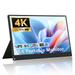 4K Portable Monitor 15.6 UHD FreeSync 100% Adobe RGB 450 Nits Brightness HDR IPS Speaker Eye Care Game Display Type-C HDMI DP for PS4 Switch Laptop Phone Mac VESA & Smart Case