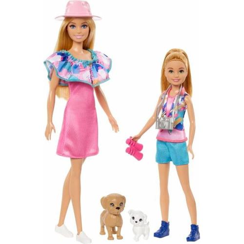 Barbie und Stacie Schwestern Puppenset mit 2 Hunden und Zubehör - Mattel